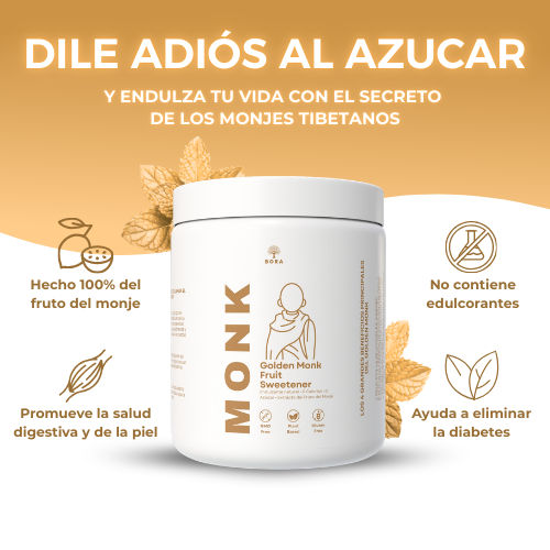 Golden Monk™ 500gr | Dile adiós a los endulzantes y a los problemas por diabetes